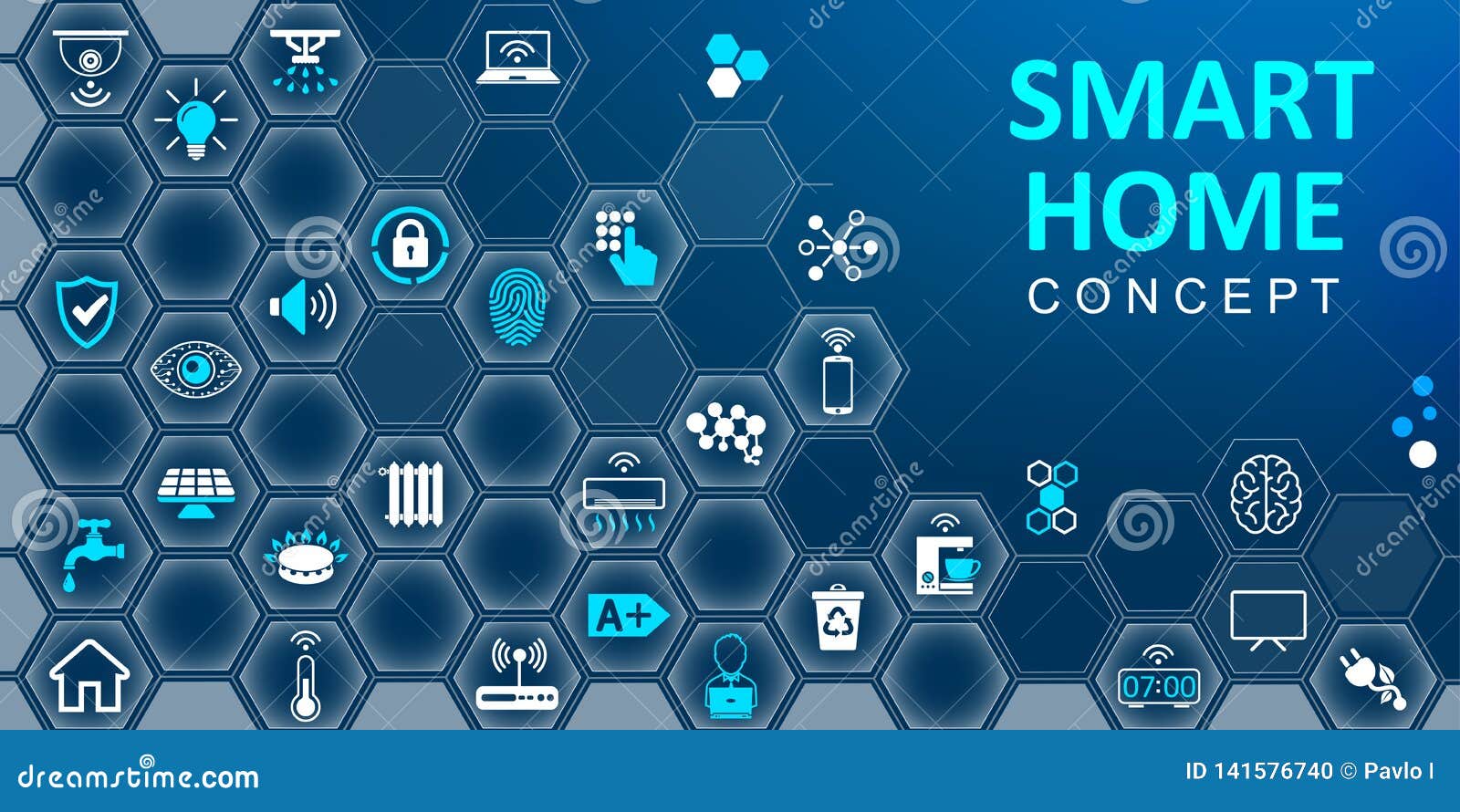 smart home concept background. set of tech house flat icons. collection smart house sign icons Ã¢â¬â 
